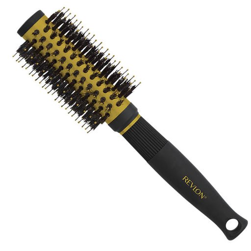 Revlon Ionic Ceramic Curls & Flips Small Round Barrel Blow Dry Hair Brush Nano Anti Bacterial Technology -