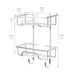 Self Adhesive 2 Tier Aluminium Shower Caddy with Bottom Hooks -