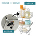 Shower Caddy in Silver Nano Powder Coating 3 Tier Hanging -