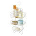 Shower Caddy in White Nano Powder Coating 3 Tier Hanging -