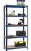 Heavy Duty Steel & MDF 5 Tier Racking in Blue -