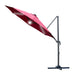 255cm Patio Parasol Market Table with Push Button 18 Sturdy Ribs -