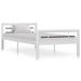 Bed Frame Metal 90x200 cm to 180x200 cm In Black, White & Grey - white and black / 100 x 200 cm