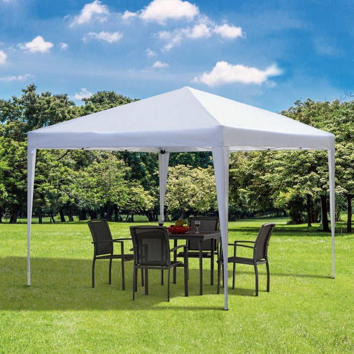 3x3m Garden Pop Up Gazebo Marquee Party Tent Wedding Canopy UV Protection - White / 3m x 3m x2.55m
