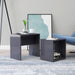 Coffee Table Set Chipboard Side Tea Sofa Couch Indoor Multi Colors - High Gloss Grey