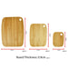 Bamboo Chopping Board Set Solid Wooden Cutting Serving Platter Kitchen Food -