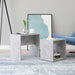 Coffee Table Set Chipboard Side Tea Sofa Couch Indoor Multi Colors - Concrete Grey
