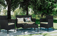 4 Piece Rattan Garden Furniture Set -