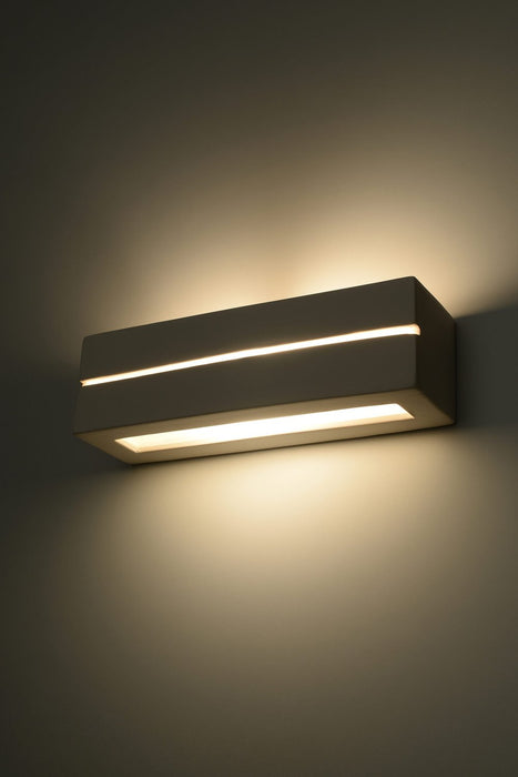 Wall Lamp Ceramic VEGA LINE Simple Classic Design Paintable LED27 -