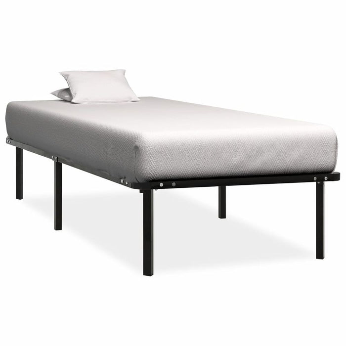 Bed Frame Black Metal 90x200 cm to 200x200 cm - 90 x 200 cm