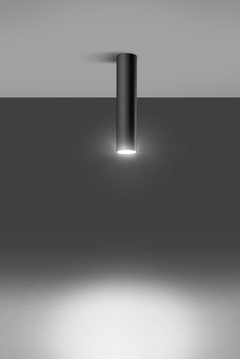 Ceiling lamp LAGOS Black Round Tube Shape Modern Loft Design LED GU10 -