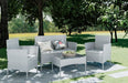 4 Piece Rattan Garden Furniture Set - Grey
