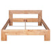 Lacquered Bed Frame Solid Oak Wood -