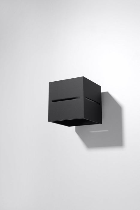 Wall Lamp LOBO Black Up/Down Square Shape Modern Loft Design G9 -