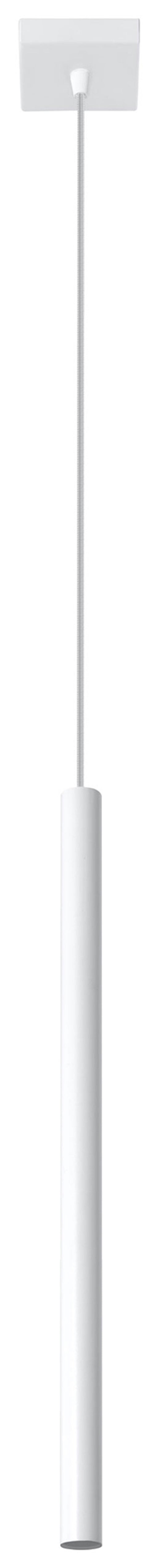 Pendant lamp PASTELO 1 White Round Tube Shape Spot Modern Loft Design LED G9 -