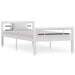 Bed Frame Metal 90x200 cm to 180x200 cm In Black, White & Grey - white and black / 90 x 200 cm