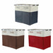 Lights and Darks Folding Laundry Sorter Basket Box Bag Bin Hamper Washing Cloths Storage 2 Compartments Metal -